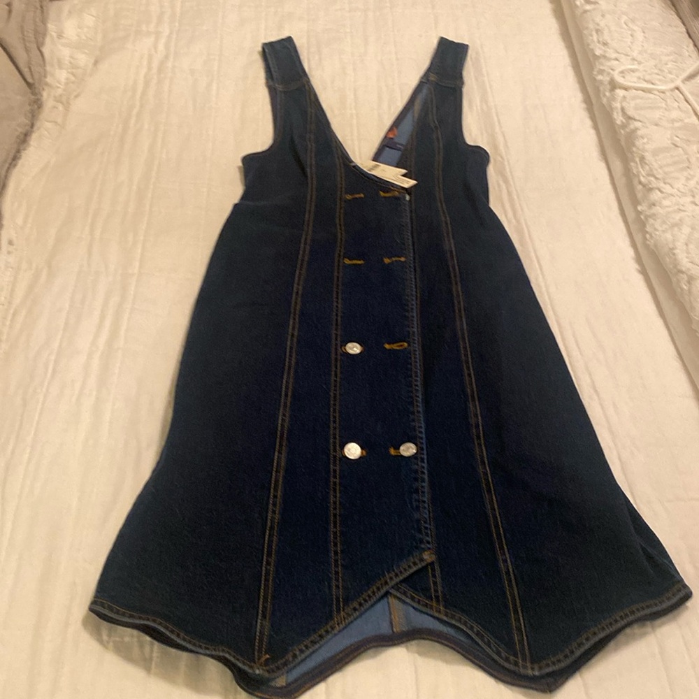 Size 2 Pilcro Denim Vest Dress